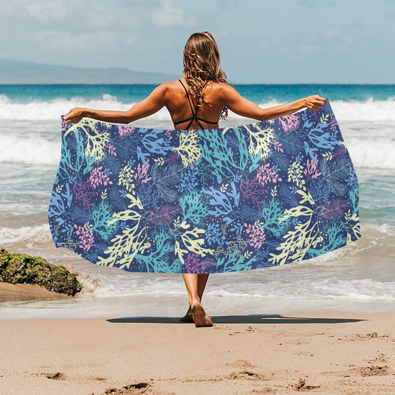 Seaweed Print Design LKS301 Beach Towel 32" x 71"