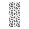 Scottish Terriers Print Design LKS3015 Beach Towel 32" x 71"