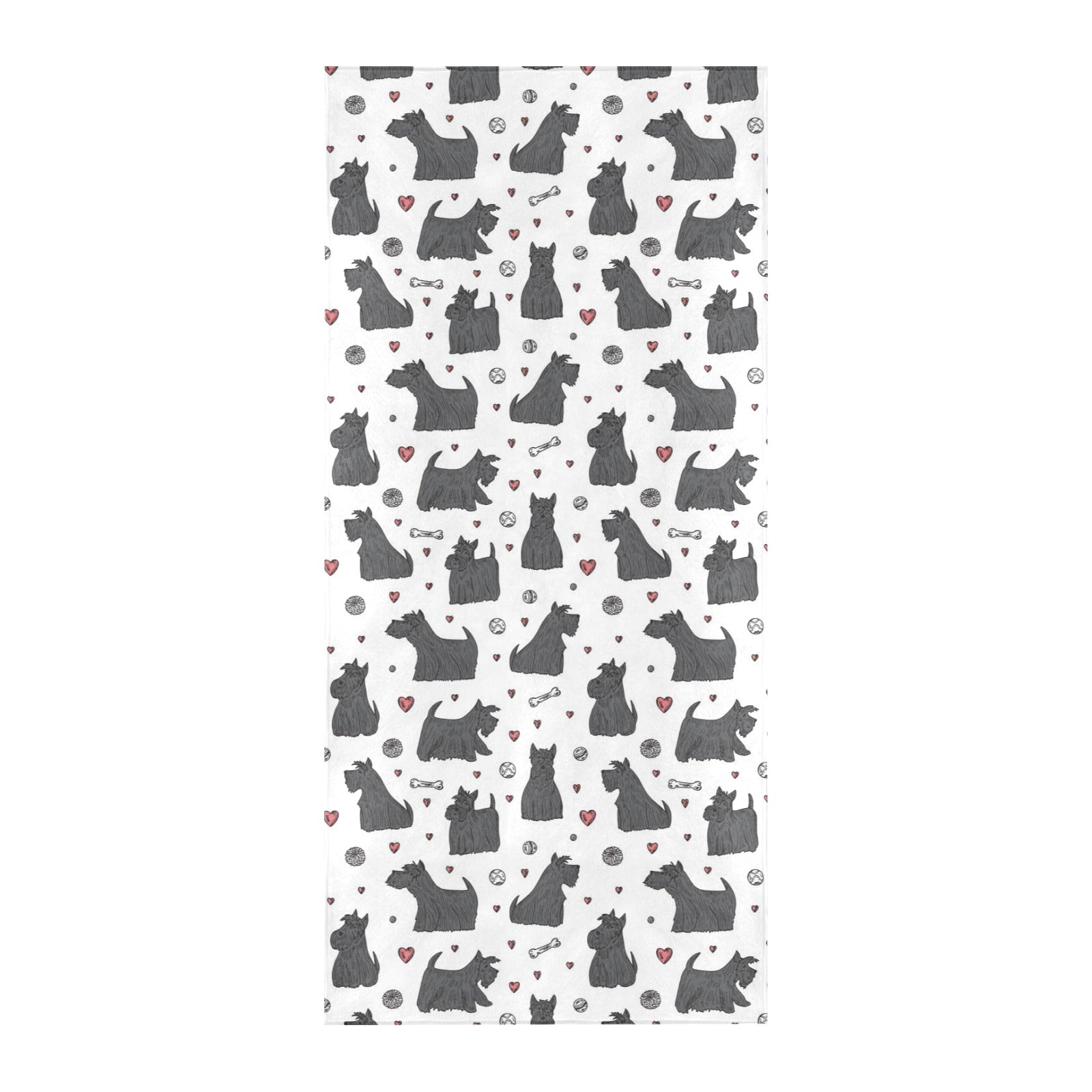 Scottish Terriers Print Design LKS3015 Beach Towel 32" x 71"