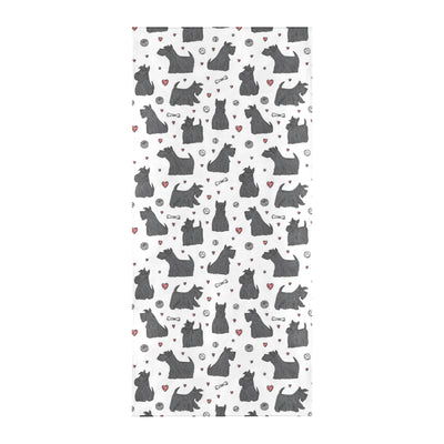 Scottish Terriers Print Design LKS3015 Beach Towel 32" x 71"