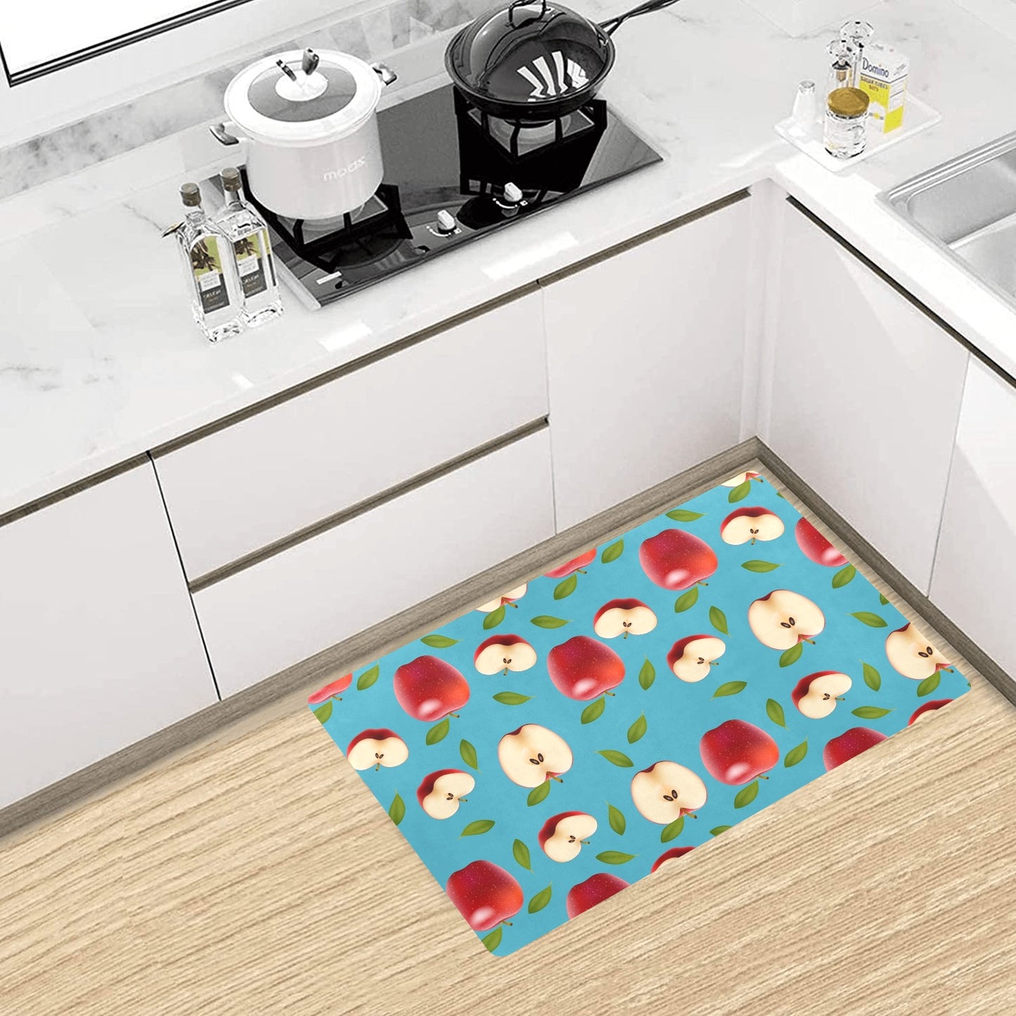 Apple Pattern Print Design AP012 Kitchen Mat