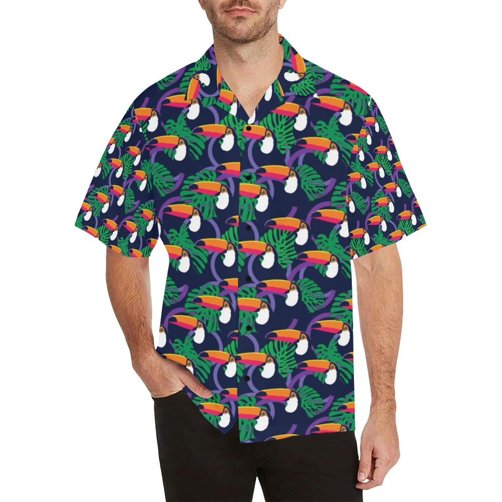 Toucan Print Design LKS302 Men's Hawaiian Shirt