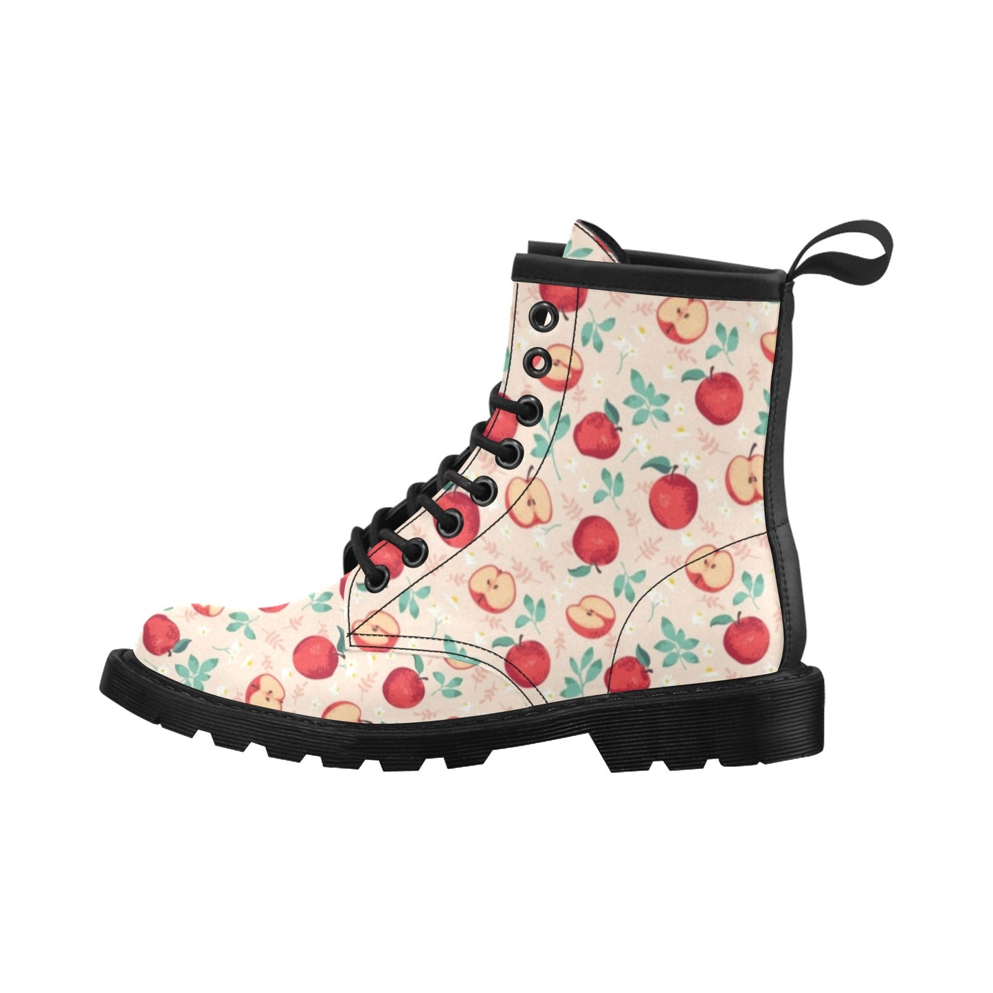 Apple Pattern Print Design AP06 Women's Boots