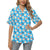 Ladybug with Daisy Themed Print Pattern Women's Hawaiian Shirt