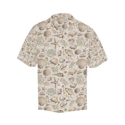 Seashell Print Design LKS304 Men's Hawaiian Shirt