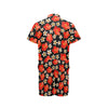 Red Hibiscus Pattern Print Design HB022 Men's Romper