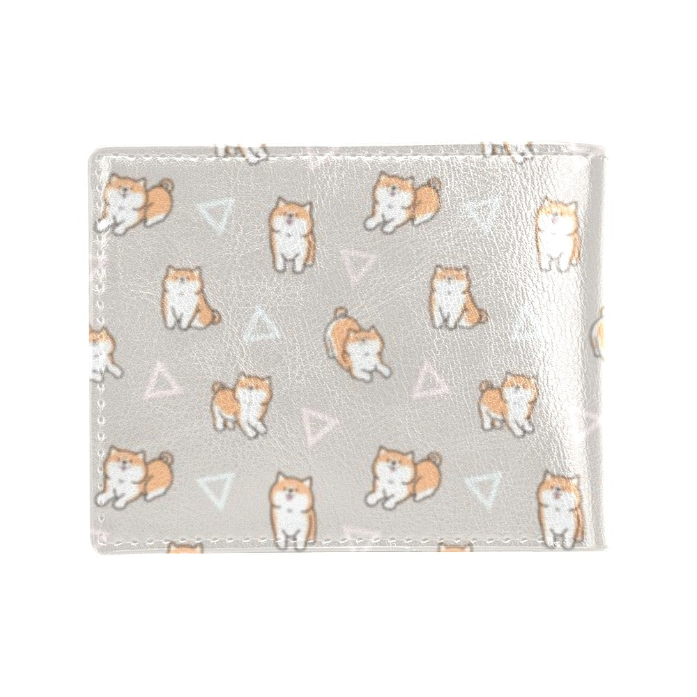 Shiba Inu Print Design LKS307 Men's ID Card Wallet