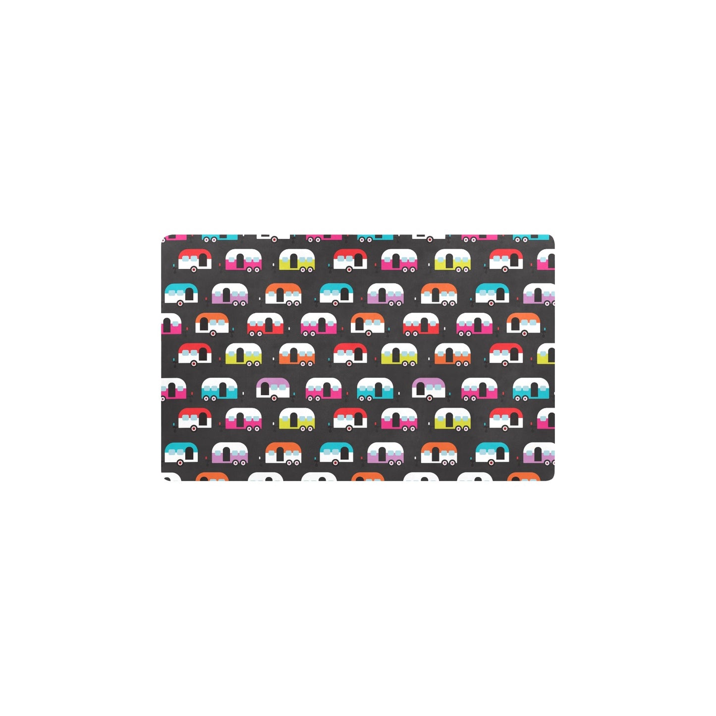 Camper Caravan Pattern Kitchen Mat