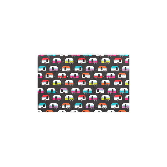 Camper Caravan Pattern Kitchen Mat