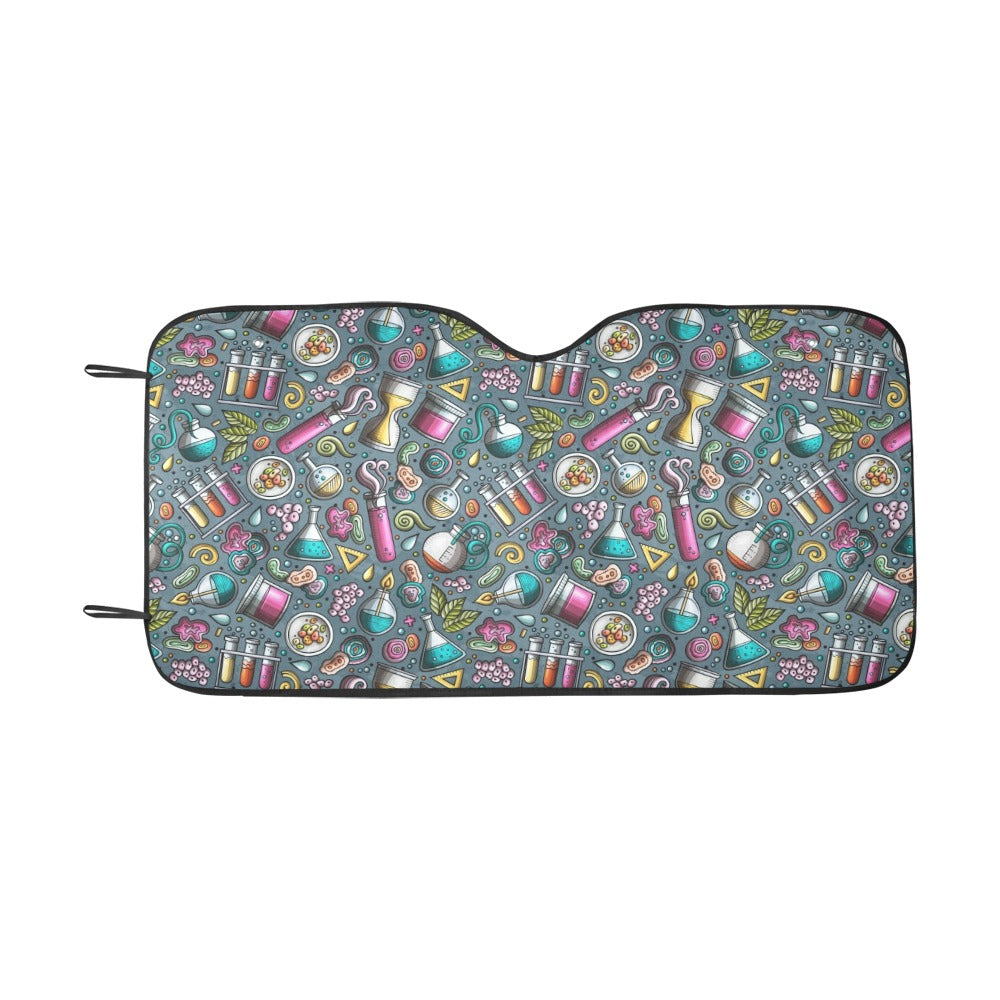Science Print Design LKS304 Car front Windshield Sun Shade