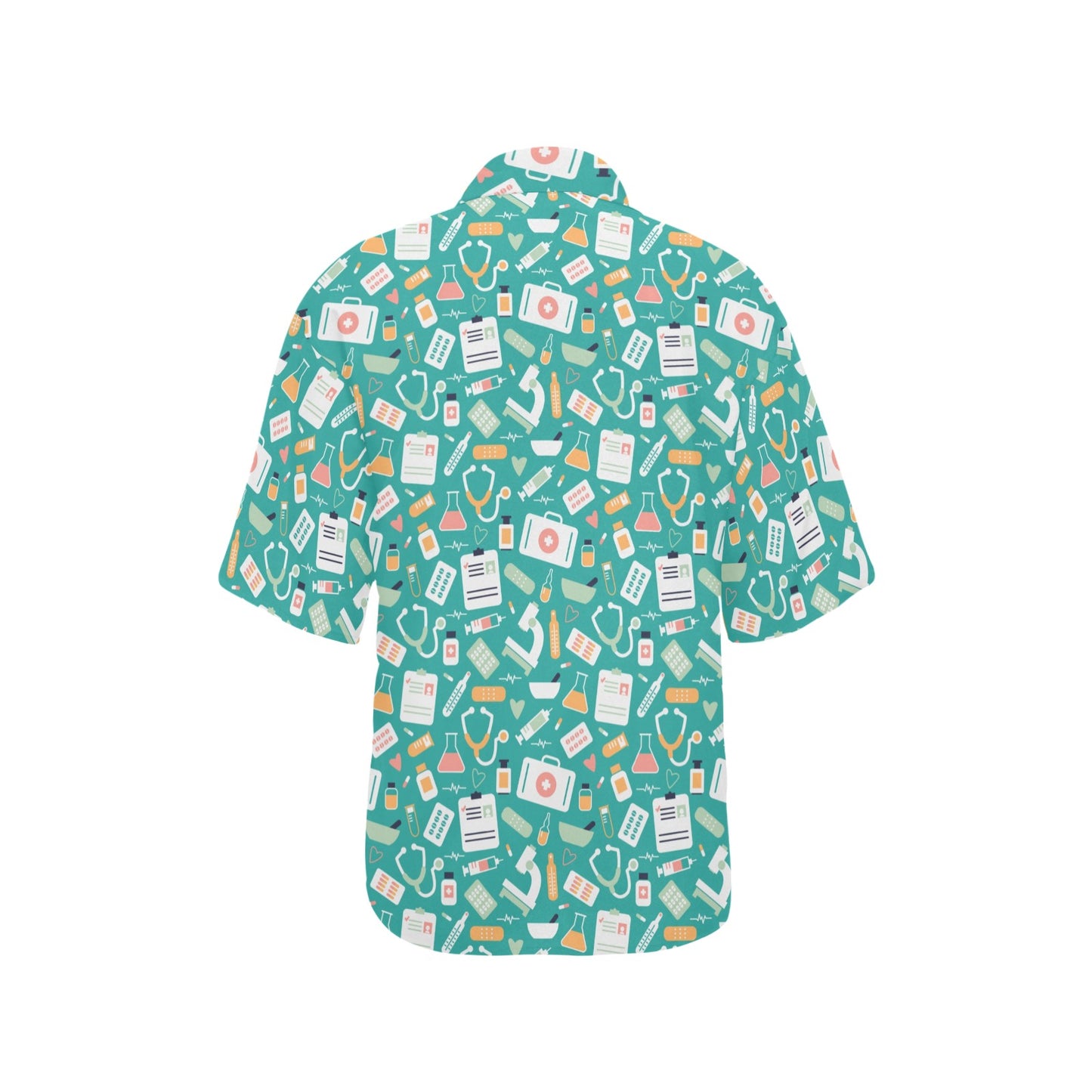 Medical Pattern Print Design 03 Women's Hawaiian Shirt