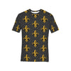 Fleur De Lis Gold Pattern Print Design 01 Men's All Over Print T-shirt