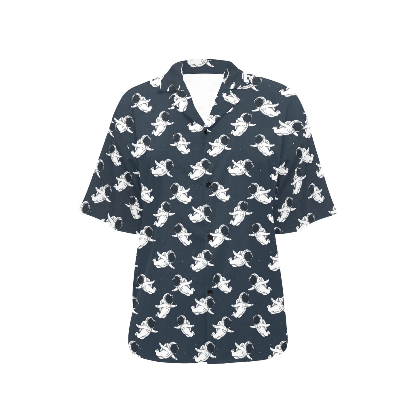 Astronaut Pattern Print Design 02 Women's Hawaiian Shirt