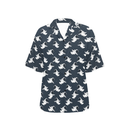 Astronaut Pattern Print Design 02 Women's Hawaiian Shirt