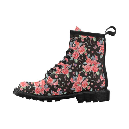 Camellia Pattern Print Design CM03 Women's Boots