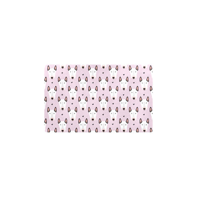 Bull Terrier Pink Print Pattern Kitchen Mat