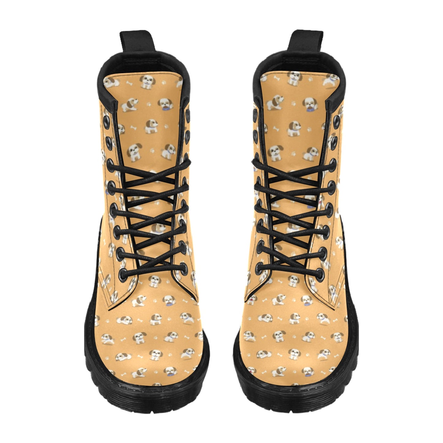 Shih Tzu Print Design LKS304 Women's Boots