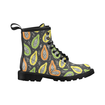 Papaya Pattern Print Design PP05 Women's Boots