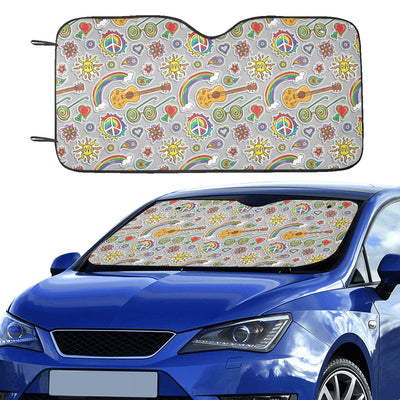 Hippie Print Design LKS306 Car front Windshield Sun Shade