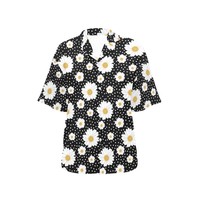 Daisy Pattern Print Design DS02 Women's Hawaiian Shirt