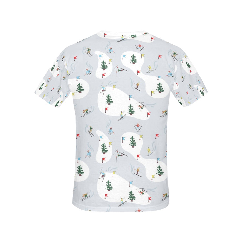 Ski Print Design LKS305 Women's  T-shirt