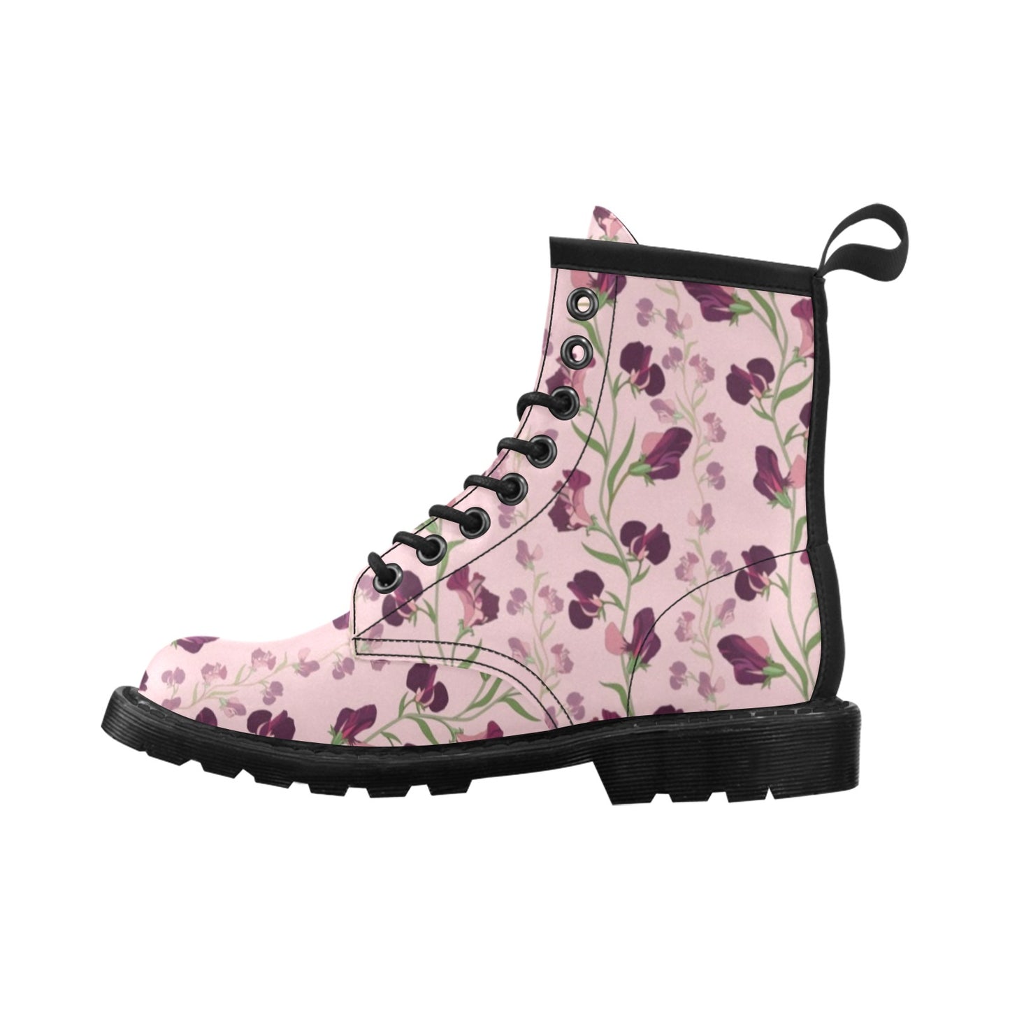Peony Pattern Print Design PE09 Women's Boots
