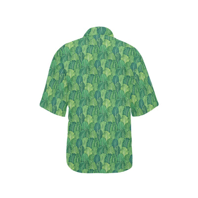 Cabbage Pattern Print Design 02 Women's Hawaiian Shirt