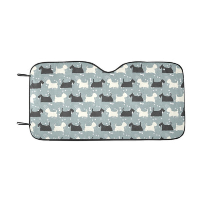 Scottish Terriers Print Design LKS301 Car front Windshield Sun Shade