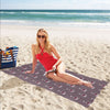 Wine Glass Pattern Print Design LKS305 Beach Towel 32" x 71"