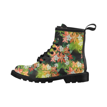 Amaryllis Pattern Print Design AL07 Women's Boots