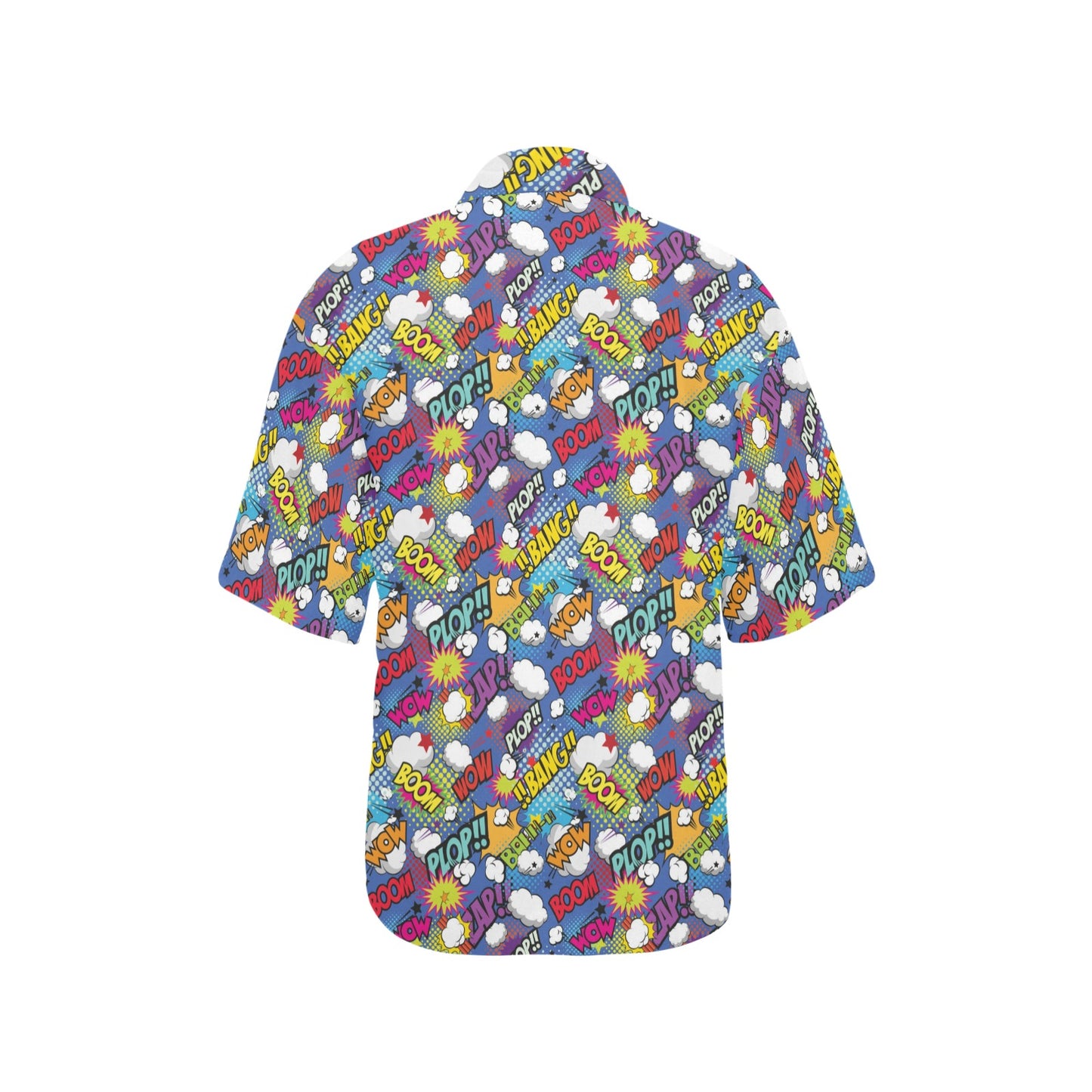 Comic Book Pattern Print Design 02 Women's Hawaiian Shirt