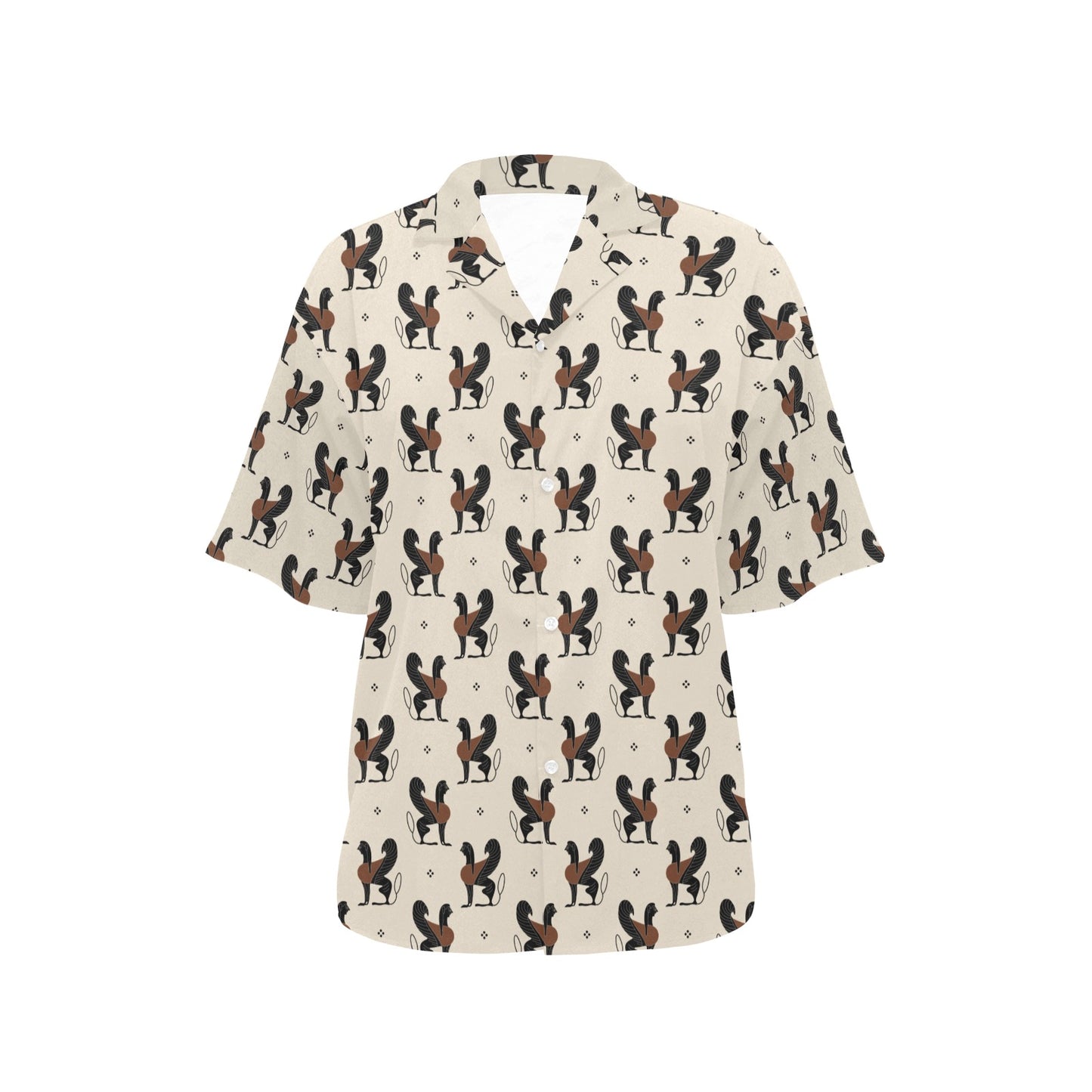 Ancient Greek Print Design LKS3010 Women's Hawaiian Shirt