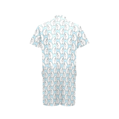 Polar Bear Pattern Print Design PB08 Men's Romper