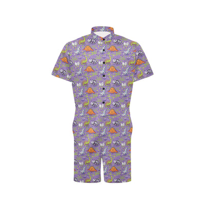 Zombie Dinosaur Print Design LKS302 Men's Romper