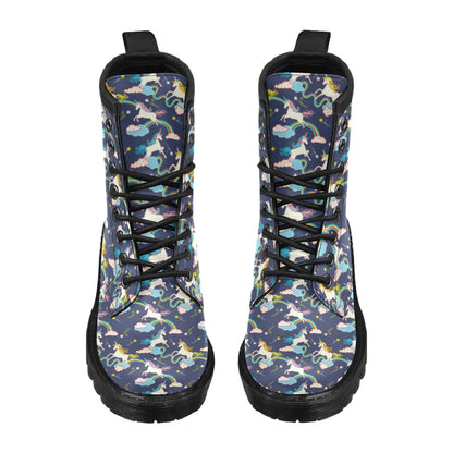 Unicorn Print Design LKS304 Women's Boots