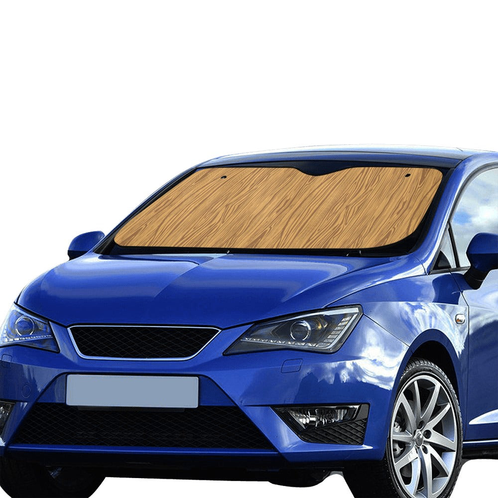 Wood Texture Print Design LKS301 Car front Windshield Sun Shade