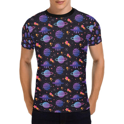 UFO Star Galaxy Print Design LKS308 Men's All Over Print T-shirt