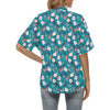 Butterfly Pattern Print Design 012 Women's Hawaiian Shirt