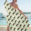 Scottish Terriers Print Design LKS304 Beach Towel 32" x 71"