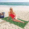 Shamrock Horse Shoes Saint Patrick's Day Print Design LKS307 Beach Towel 32" x 71"