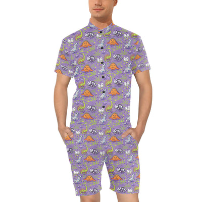 Zombie Dinosaur Print Design LKS302 Men's Romper