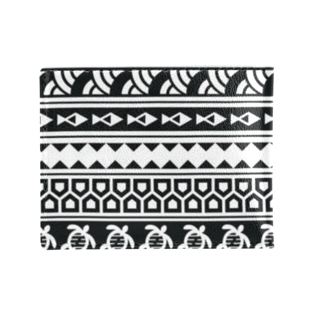 Samoan Pattern Print Design LKS303 Men's ID Card Wallet