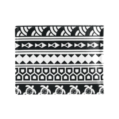 Samoan Pattern Print Design LKS303 Men's ID Card Wallet