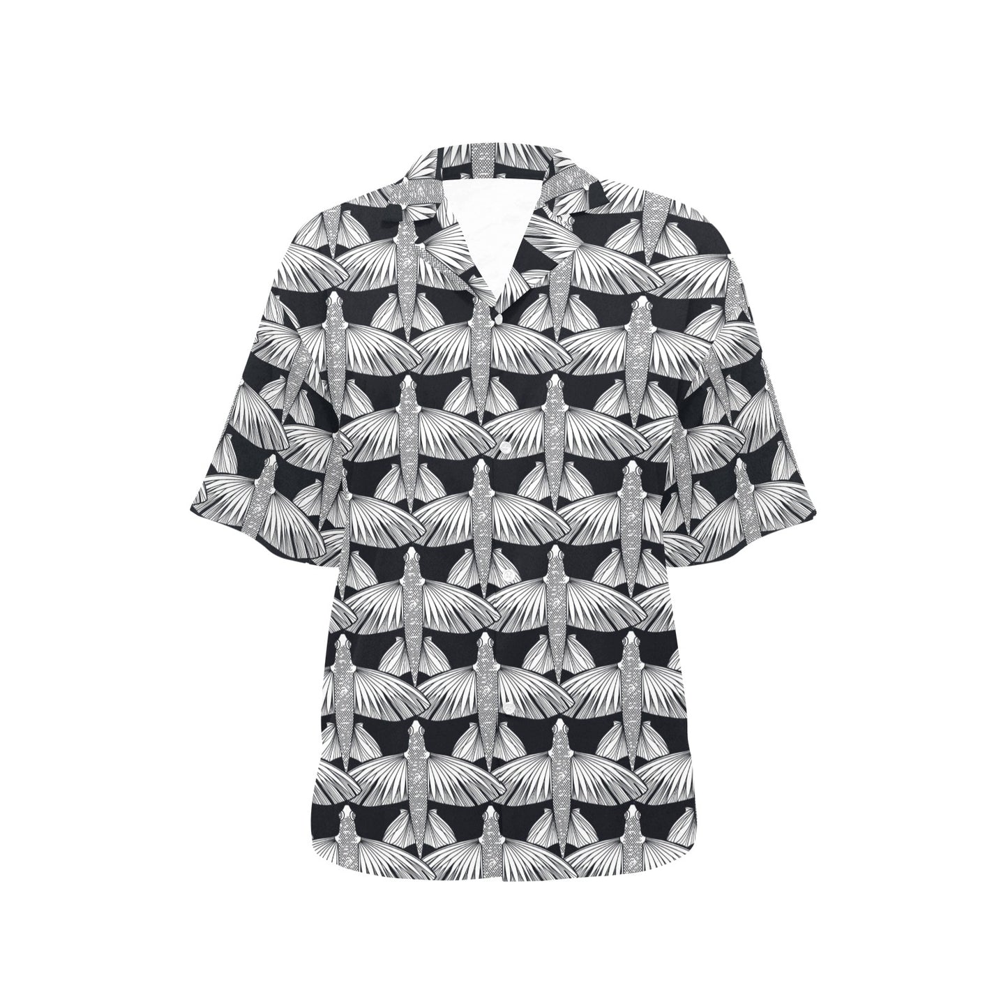 Flying Fish Pattern Print Design 03 Women's Hawaiian Shirt