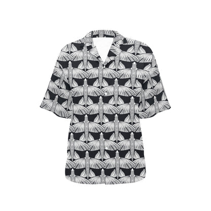 Flying Fish Pattern Print Design 03 Women's Hawaiian Shirt