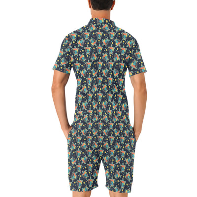 Sea Turtle Colorful with bubble Print Men's Romper