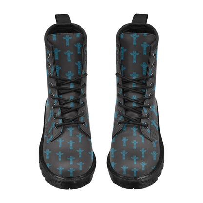 Totem Print Design LKS304 Women's Boots