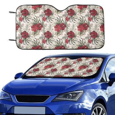 Hibiscus Print Design LKS3011 Car front Windshield Sun Shade