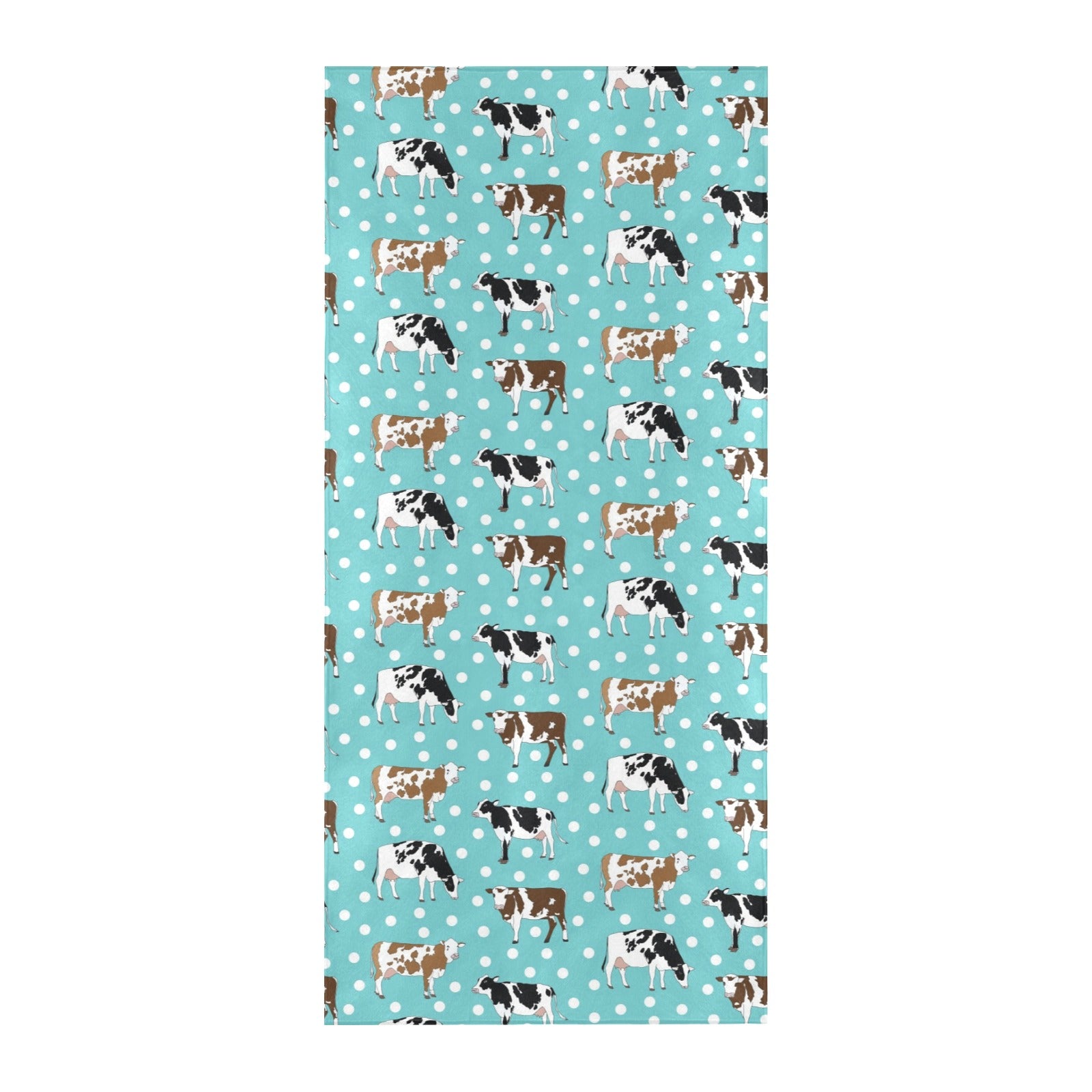 Cattle Print Design LKS405 Beach Towel 32" x 71"