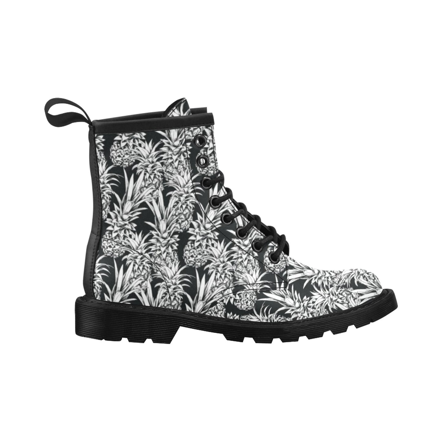 Pineapple Pattern Print Design PP08 Women's Boots